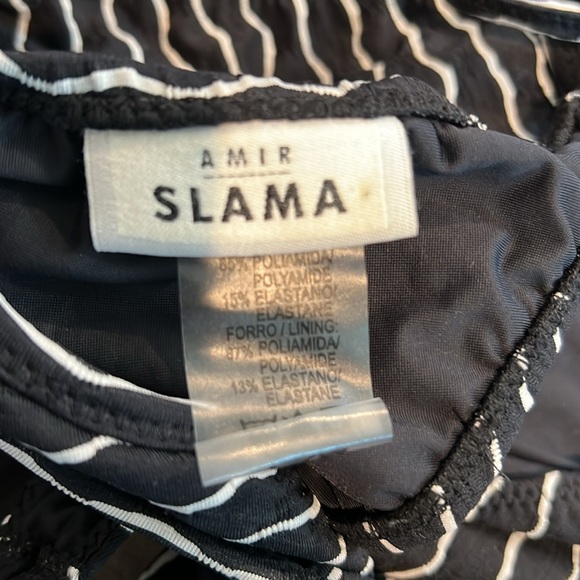 🔹 Amir Slama Black and White Monokini - Picture 5 of 8